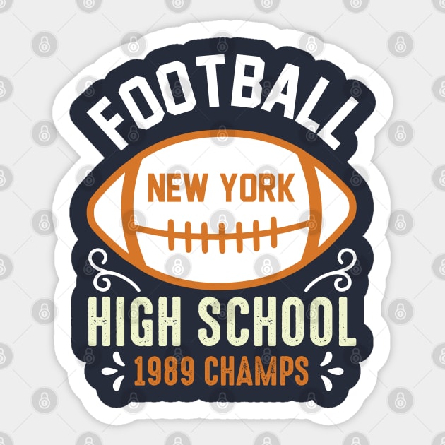 Football New York High School 1989 Champs Sticker by monstercute